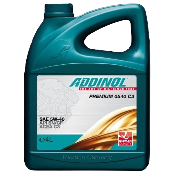 Моторное масло Addinol Premium 0540 C3 5W-40, 4л (Addinol: 4014766250896)